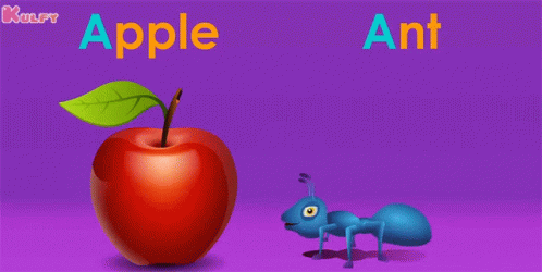 A For Apple Apple GIF - A For Apple Apple Ant GIFs