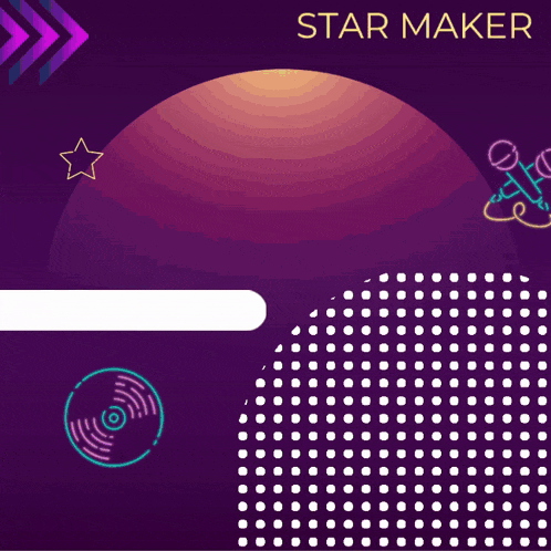 a man is giving a thumbs up in front of a star maker app