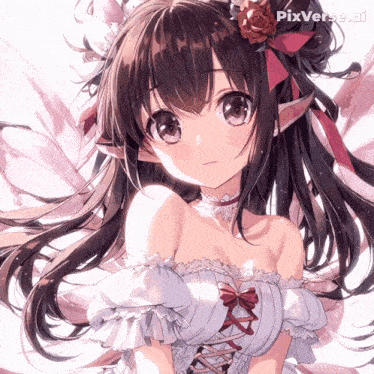 a picture of a girl with pixverse ai written on the bottom right