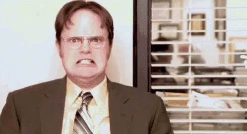 The Office Dwight GIF - The Office Dwight Screaming GIFs