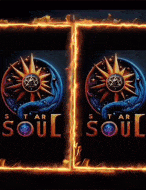 a poster for star soul with a sun and moon on it