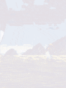 a cartoon of a man standing in a desert with chinese writing on the bottom