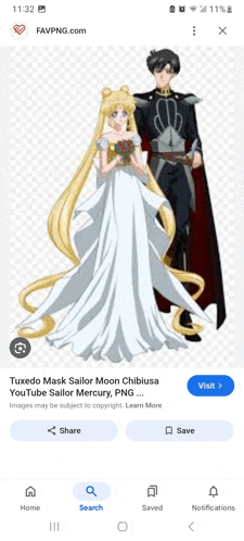 a couple of anime characters are standing next to each other .
