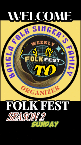 a poster for the folk fest season 2 sunday