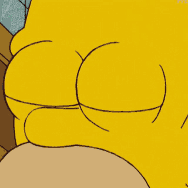 homer simpson has the number 17 written on his eyes