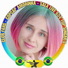 a picture of a woman in a circle with the words copcap amorinha sala live on it