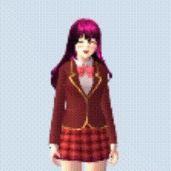 Sakura School Simulator Riko Megumi GIF - Sakura School Simulator Riko Megumi Jujuu Brain GIFs