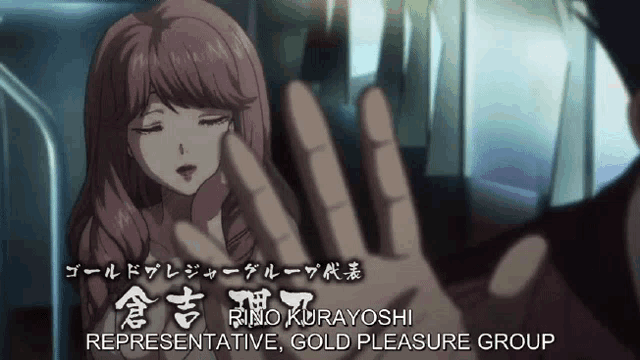a representative from the gold pleasure group is reaching out to a woman