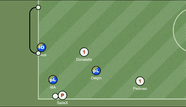 a soccer game is being played with jesus and diegin