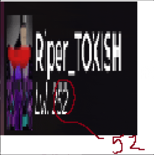 a screenshot of a video game that says riper_toxich