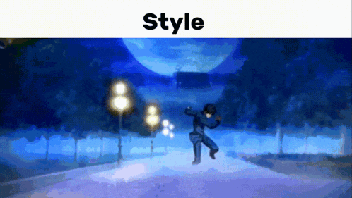 a picture of a person dancing with the word style underneath