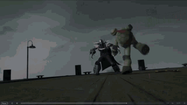 a screenshot of a video game with a pause button on the bottom right