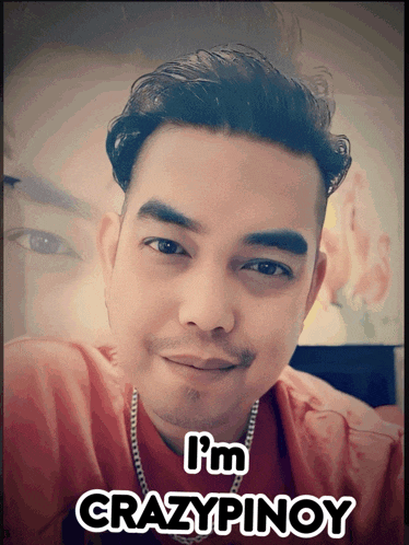a picture of a man with the words " i 'm crazypinoy " on the bottom