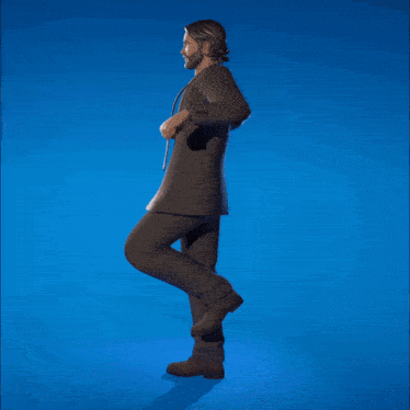 a man in a suit is jumping in the air with his arms outstretched