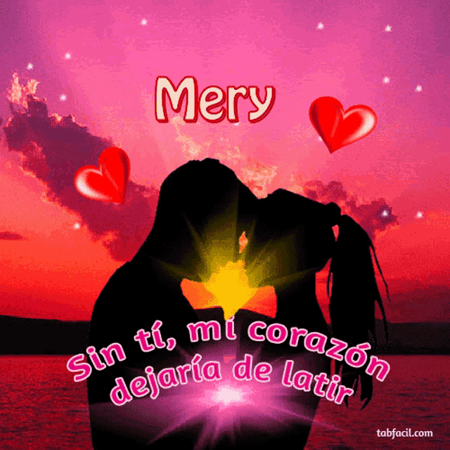a picture of a couple kissing with the name mery