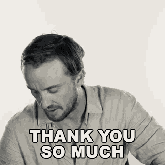 Thank You So Much For Your Support Tom Felton GIF - Thank You So Much For Your Support Tom Felton Cameo GIFs