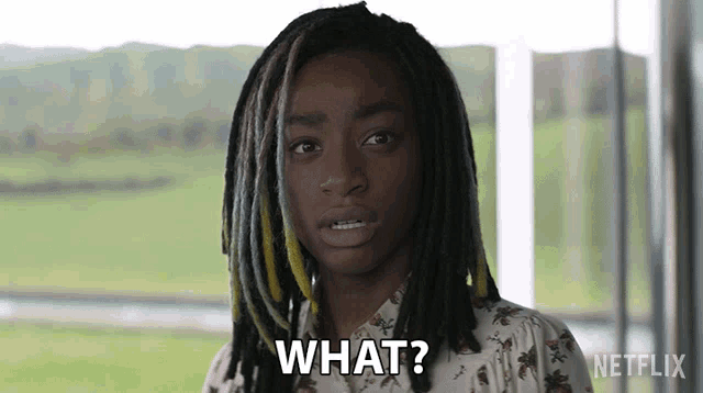 a woman with dreadlocks is asking what netflix