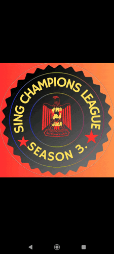 a logo for the sing champions league season three