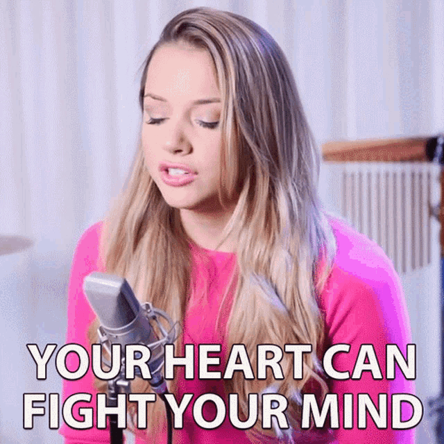 Your Heart Can Fight Your Mind Emma Heesters GIF - Your Heart Can Fight Your Mind Emma Heesters Where Is The Love GIFs