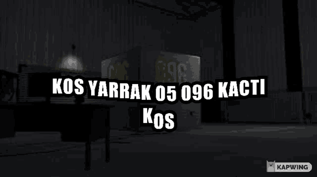 a screenshot of a video game with the words kos yarrak 05 096 kacti kos
