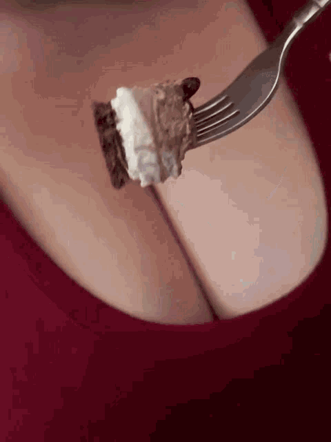 Eat Cleavage GIF - Eat Cleavage Fork GIFs