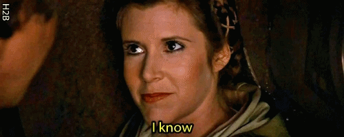 I Know GIF - Iknow Carrie Fisher Star Wars GIFs