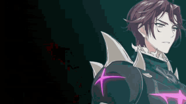 a cartoon character with a purple star on his chest