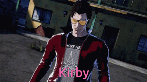 Kirby Travis Touchdown GIF - Kirby Travis Touchdown No More Heroes GIFs