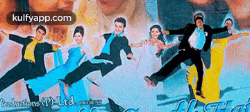 a movie poster for a productions pv ltd movie