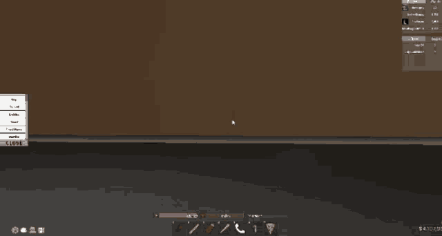 a screenshot of a video game with a close button on the bottom right
