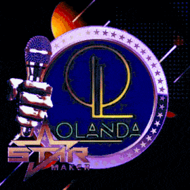 a logo for molanda star maker with a hand holding a microphone in front of it
