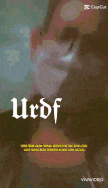 the word urdf is on a purple and blue background