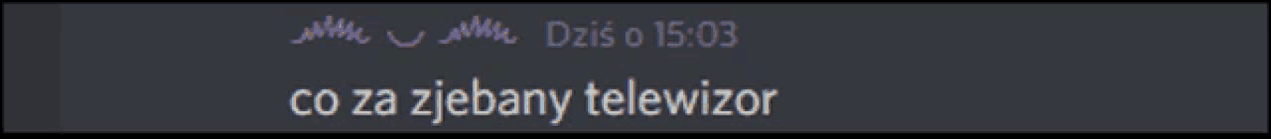 a gray background with the words co za zjechany telewizor