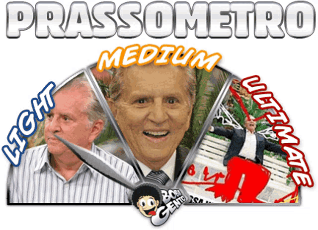 a picture of a man with the words prassometro medium