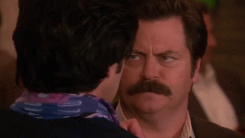 The Many Emotions Of Ron Swanson GIF - Parks And Recreation Ron Swanson Stare GIFs