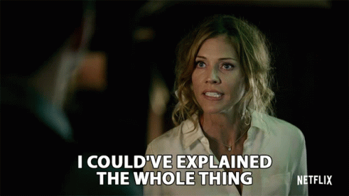 I Could Have Explained Tricia Helfer GIF - I Could Have Explained Tricia Helfer Charlotte Richards GIFs