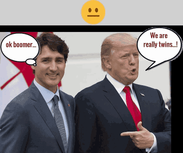 Trudeau Trump GIF - Trudeau Trump Boomer GIFs