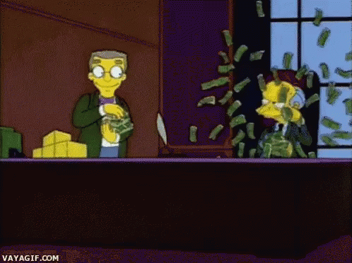The Simpsons Money GIF - The Simpsons Money Greed GIFs