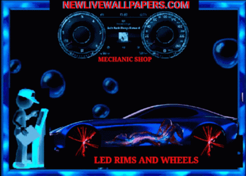 New Live Wallpapers Led Rims And Wheels GIF - New Live Wallpapers Led Rims And Wheels Mechanic Shop GIFs