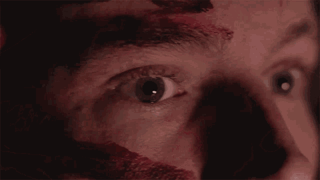 Painting Face With Blood Kontinuum GIF - Painting Face With Blood Kontinuum Two Moons GIFs