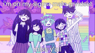 a group of anime characters are standing next to each other in a cartoon .