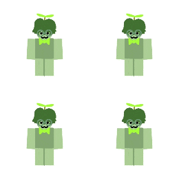 a group of green cartoon characters with bow ties and glasses .