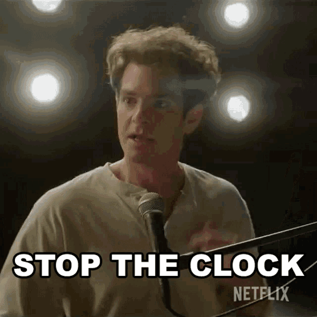 Stop The Clock Jon Larson GIF - Stop The Clock Jon Larson Andrew Garfield GIFs