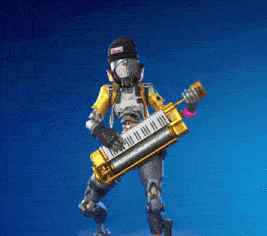 a robot is holding a skateboard in his hand