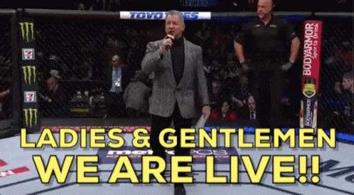 Bruce Buffer Ladies And Gentlemen We Are Live GIF - Bruce Buffer Ladies And Gentlemen We Are Live Live GIFs