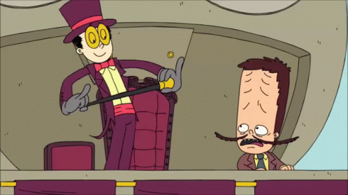 Cane Twirl Spin GIF - Cane Twirl Spin Warden Superjail GIFs