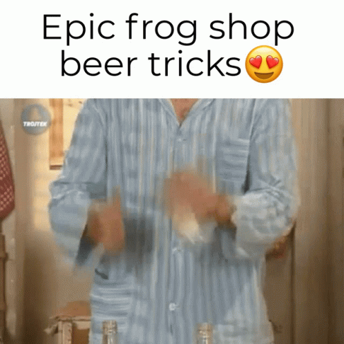 Frog Shop GIF - Frog Shop Beer GIFs