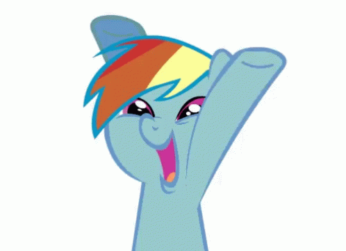 Rainbow Dash Mlp GIF - Rainbow Dash Mlp Excited GIFs