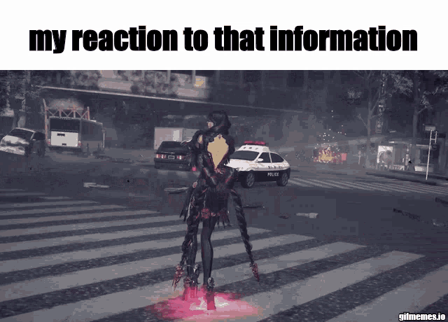 Bayonetta Reaction GIF - Bayonetta Reaction My Reaction To That Information GIFs