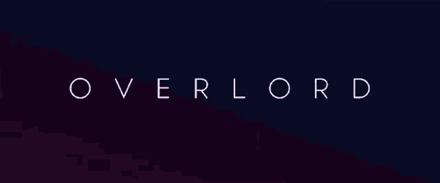a poster for the movie overlord with a silhouette of a man standing in a doorway